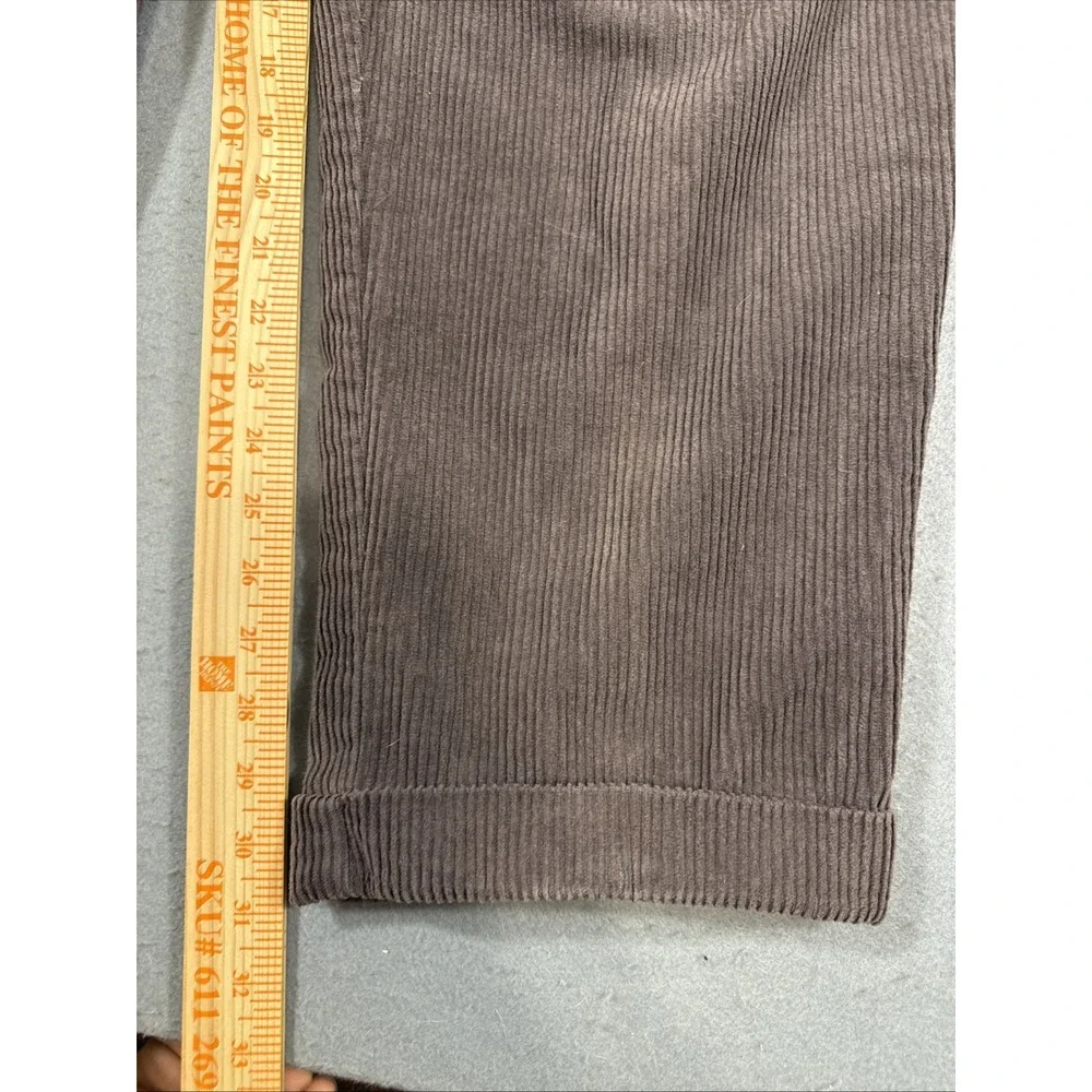 PANTS CORDUROY JOE'S GRAY 36 CUFFED Cotton JOS A BANKS